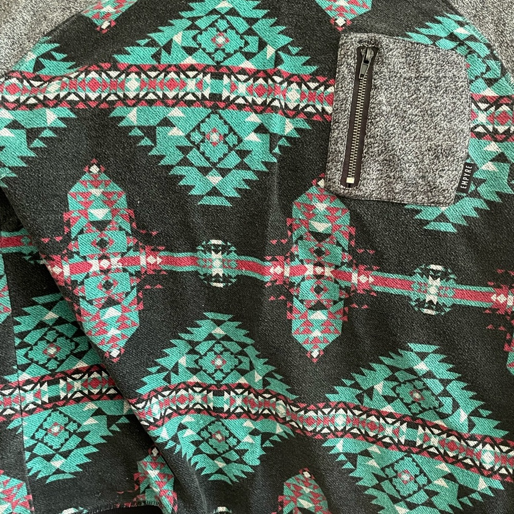 Tribal Patterned hoodie Sweatshirt with Pocket